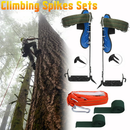 Half Glove 1/2"Rope Tree Climbing Spike Set Spurs Climber Adjustable Harness